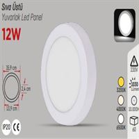 YCL EKO 12W.S.Ü.YUVARLAK PANEL 4000K 1